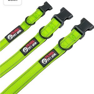 NWT Set of 3 Primal Pet Gear Collars Medium Green